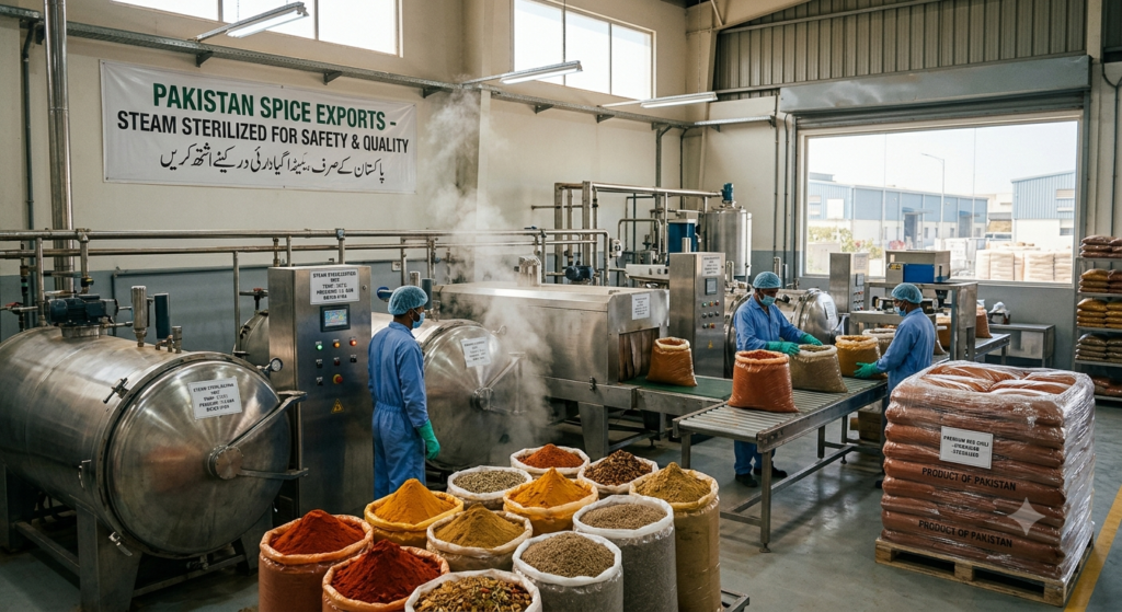 Steam Sterilized Spice Suppliers in Pakistan.