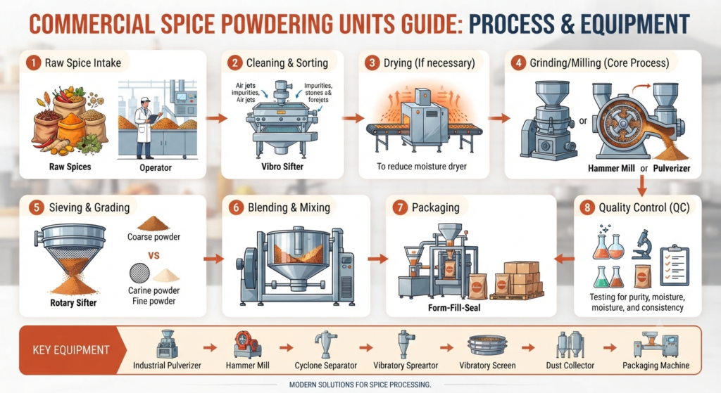 Commercial Spice Powdering Units Guide