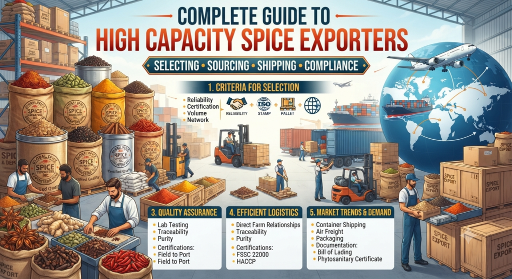 High Capacity Spice Exporters: Complete Guide.