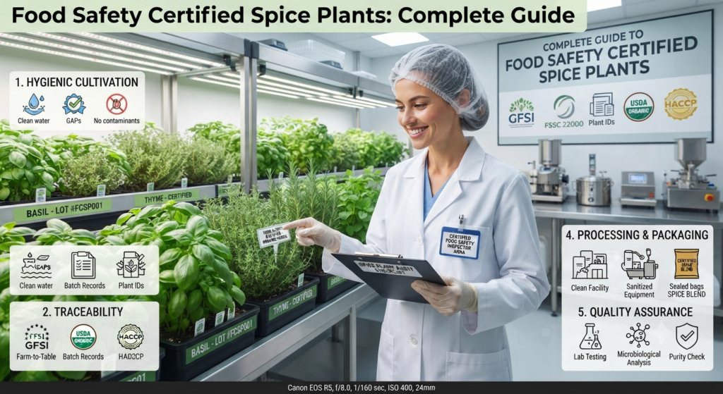Food Safety Certified Spice Plants: Complete Guide